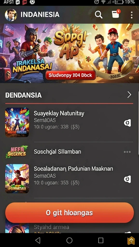 55rp - Tampilan grafis yang menawan dan berwarna.