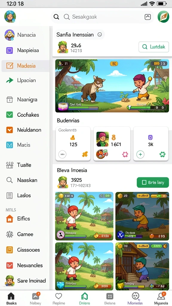 mega338 - Tampilan utama aplikasi yang menarik dan user-friendly.
